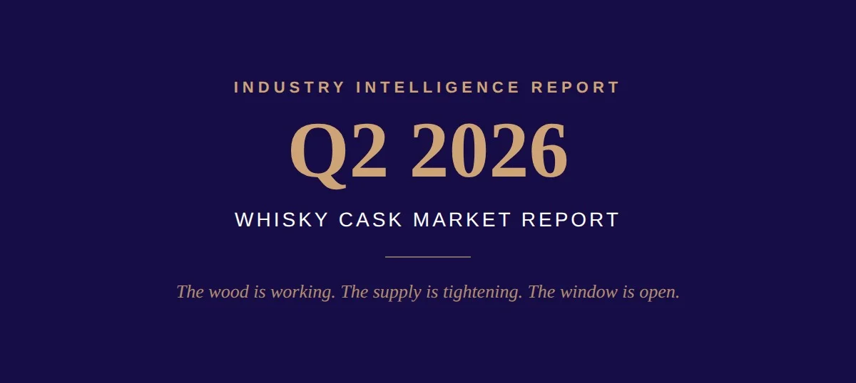 Whisky casks in storage during the second quarter of 2026